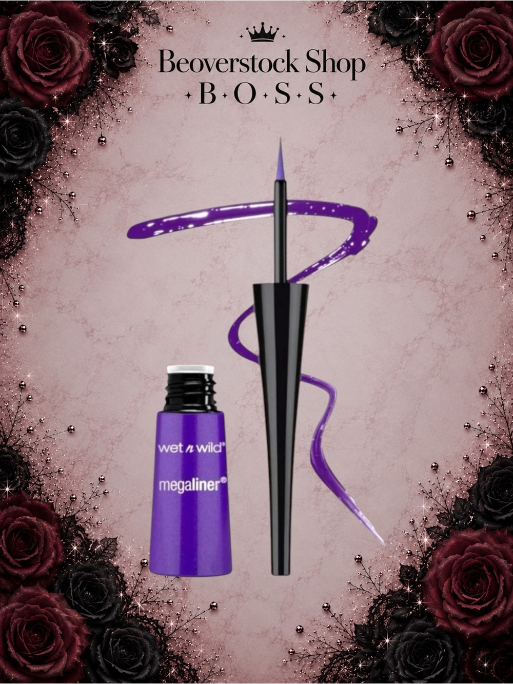 New NIB Wet n Wild Mega Liner Liquid Eyeliner – Electric Purple (874A)